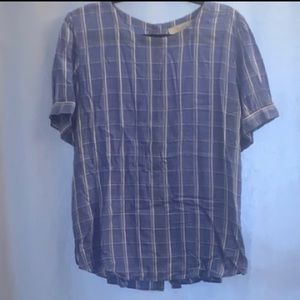 Loft Light Blue Blouse size XL